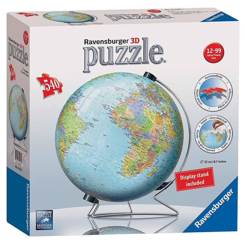 3D Puzzleball  World Globe 540pc