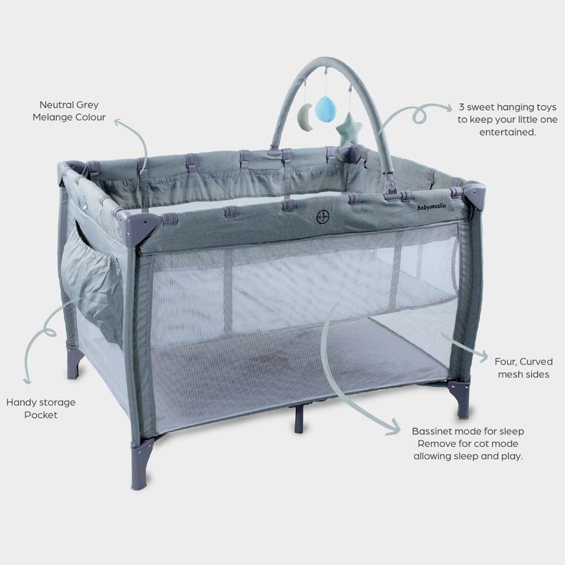 Babystudio 3in1 Portacot – Grey