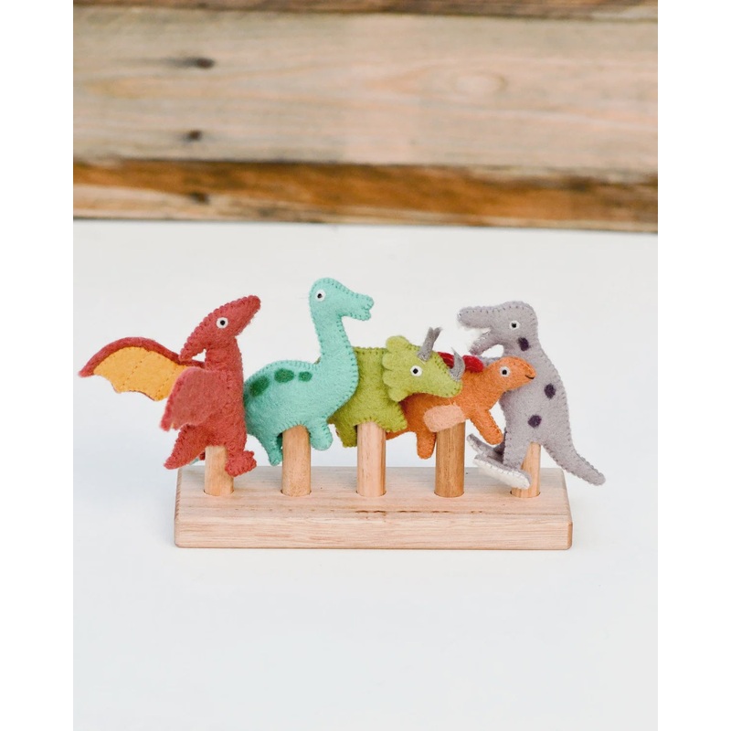 Dinosaur Finger Puppets Set