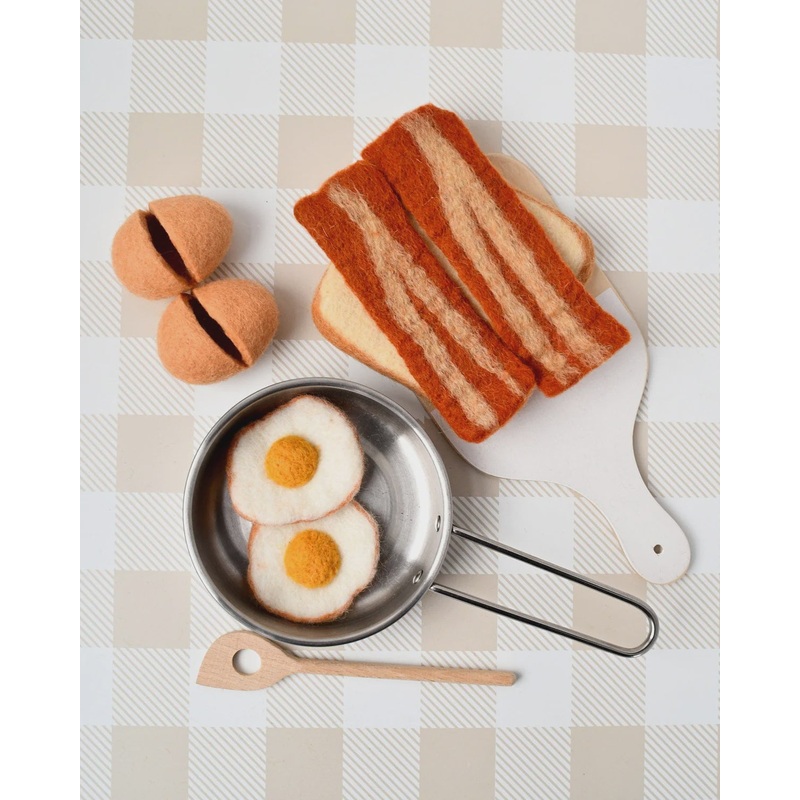 Felt Bacon and Eggs Breakfast Set