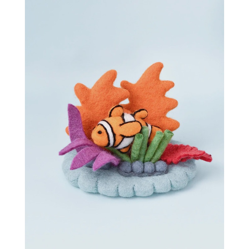 Felt Coral Reef with Clownfish Set
