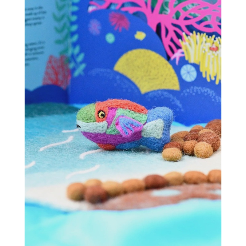 Felt Parrot Fish Toy (Coral Reef Fish)