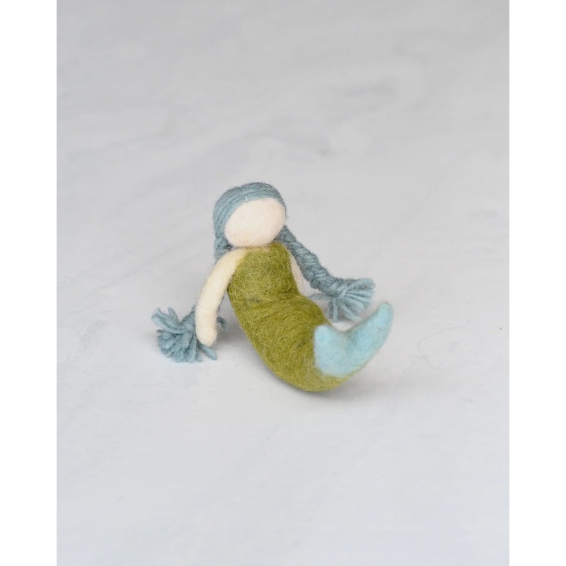 Felt Waldorf Mermaid – Blue Hair