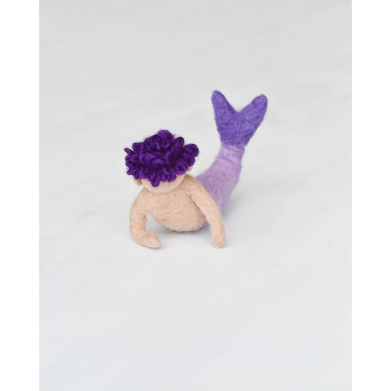 Felt Waldorf Merman – Purple Hair
