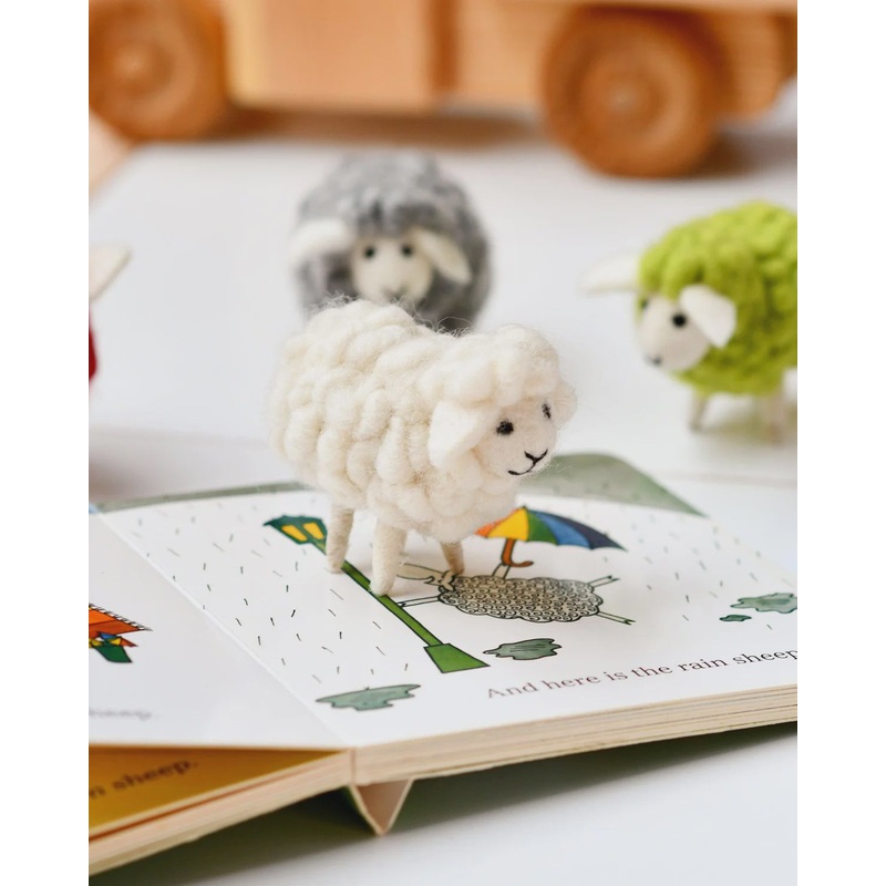 Felt White Sheep Toy