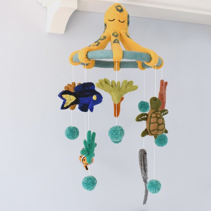 Nursery Cot Mobile – Coral Reef Sea Creatures – Great Barrier Reef