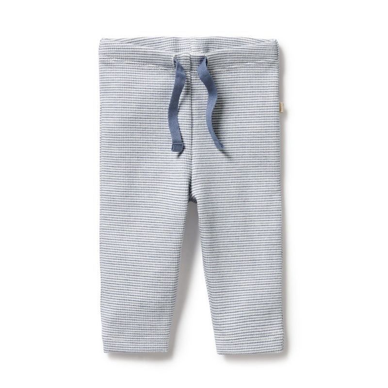 Organic Stripe Rib Legging – Raindrop