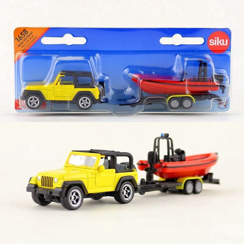 Siku  Jeep with Boat