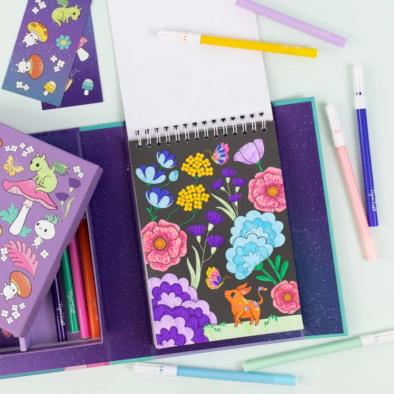 Tiger Tribe Mystical Forest Colouring Set