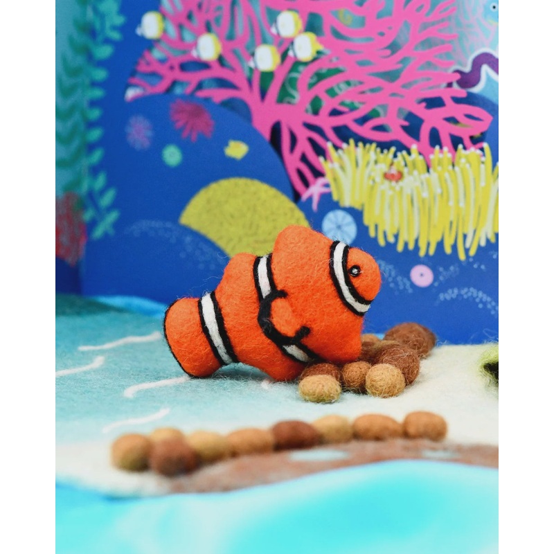 Felt Clownfish Toy (Coral Reef Fish)