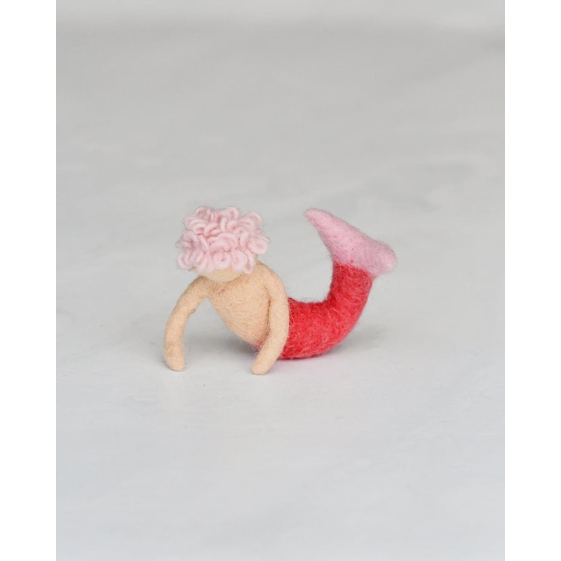 Felt Waldorf Merman – Pink Hair