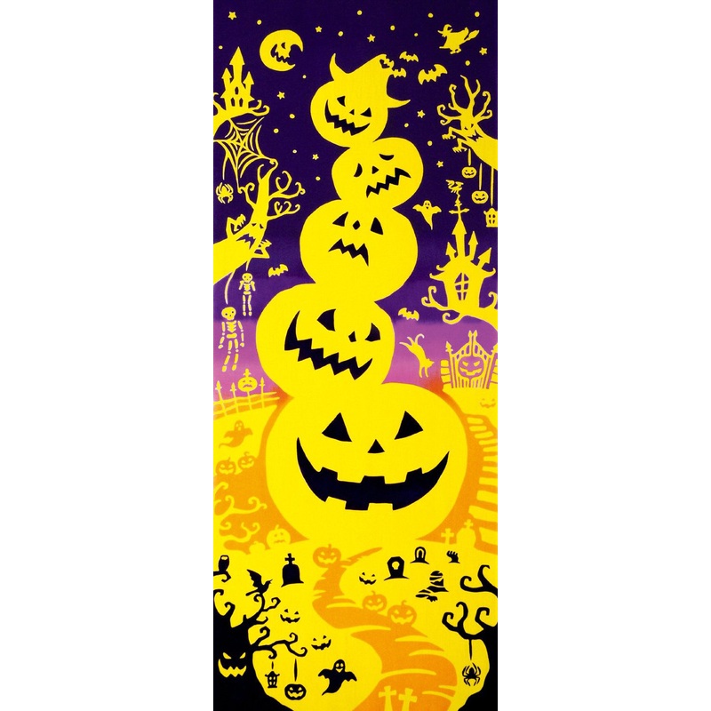 Kenema – Halloween Tower  (The dyed Tenugui)
