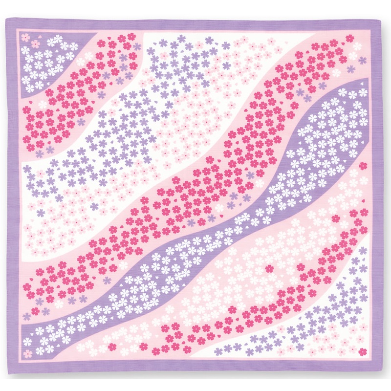 Okamisan –  Siba Sakura – Furoshiki 70 x 70 cm