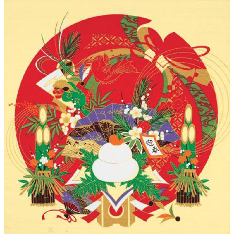 Saigiki – A Happy New Year – Furoshiki – 50 x 50 cm
