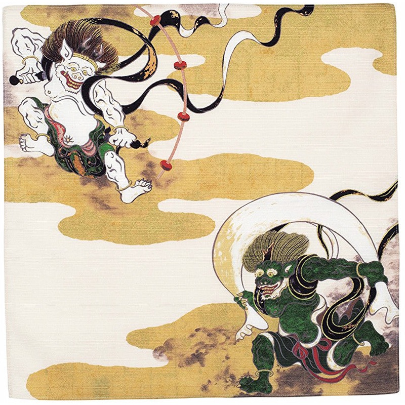 Sumidagawa – Fujin Raijin () – Furoshiki 48 x 48 cm