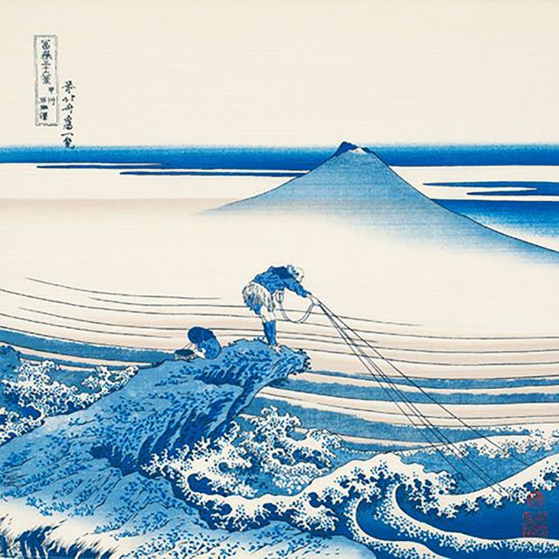 Sumidagawa – Katsushika Hokusai – Koshu Kajikazawa ()  – Furoshiki  48 x 48 cm
