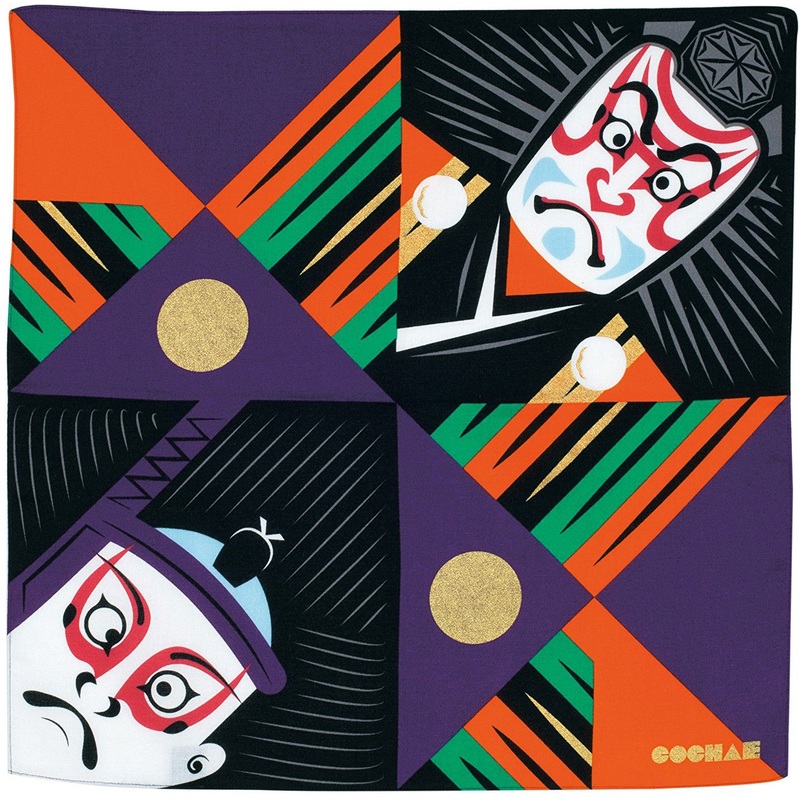 Cochae – Kabuki  48   – Furoshiki 48 x 48 cm