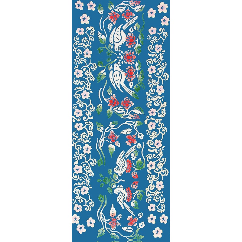 Kenema  – Hanazono Sakura Sarasa (Sakura & Parrot)  (The dyed Tenugui)