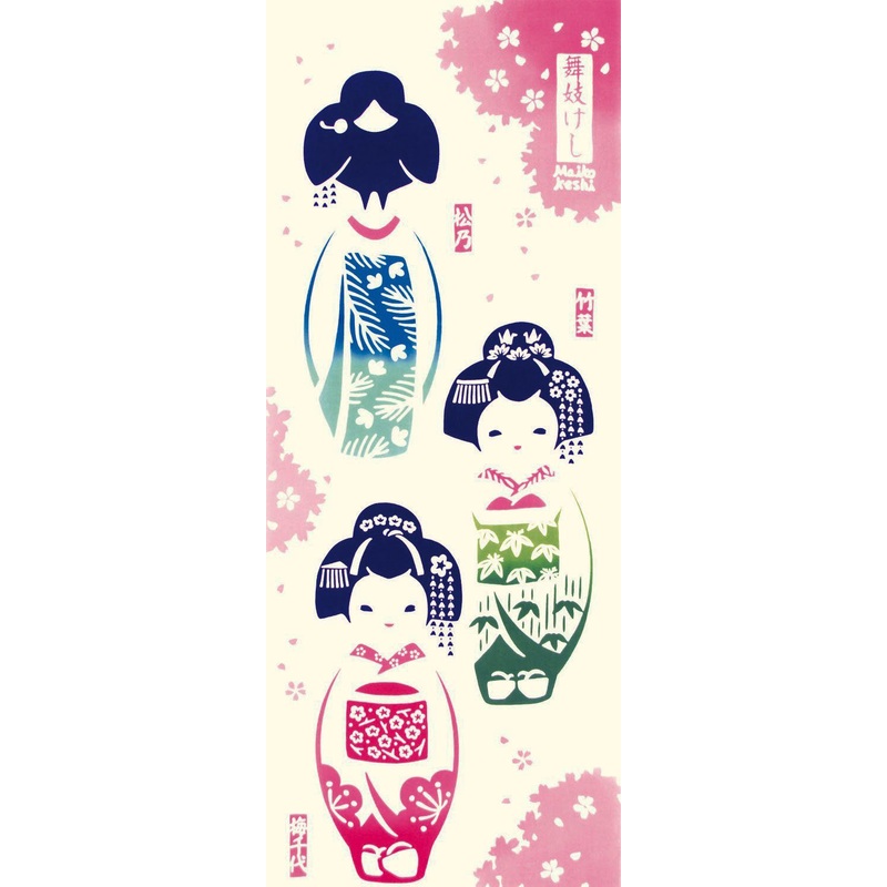 Kenema  – Mikokeshi  (The dyed Tenugui)