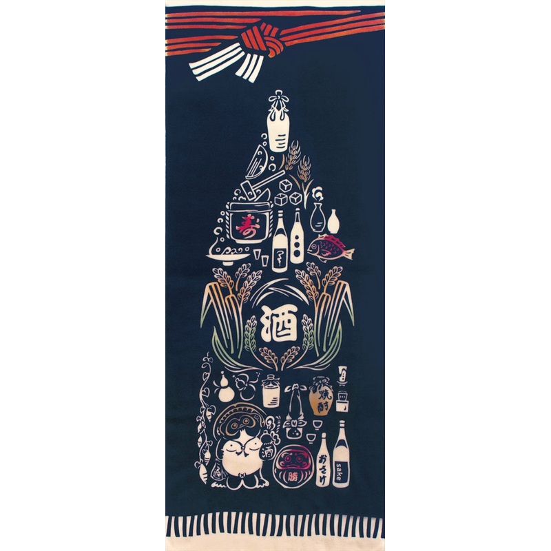 Kenema  – Sakaya no symbol (Symbol of liquor store)  (The dyed Tenugui)