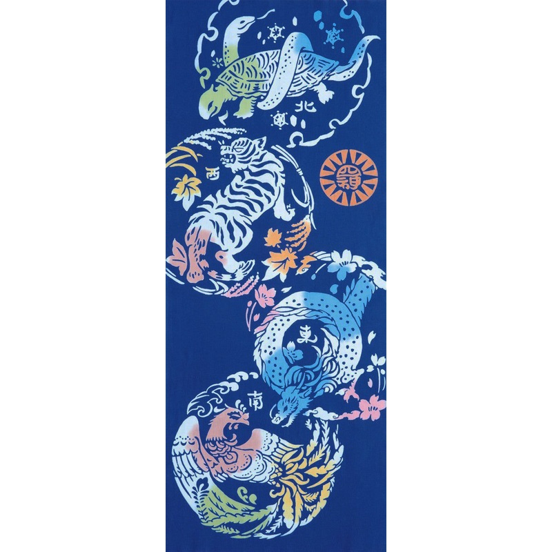 Kenema  – Shishin Blue (The dyed Tenugui)