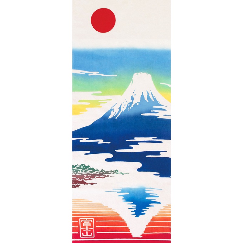 Kenema  – Waraku Fujisan (Mt. Fuji)  (The dyed Tenugui)