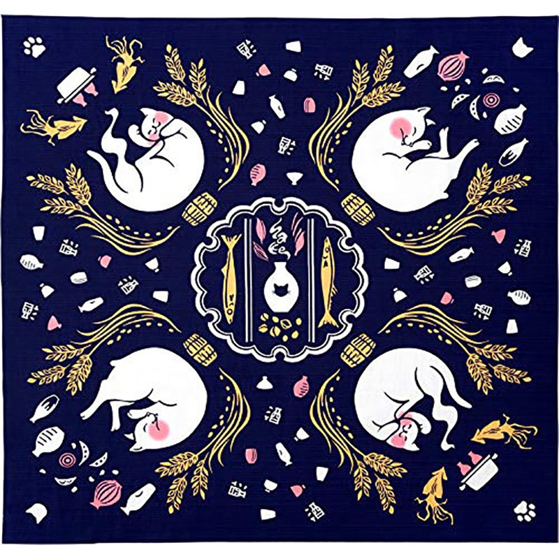 Kenema – Yoineko (Drunken cat)   – Furoshiki  90X90cm