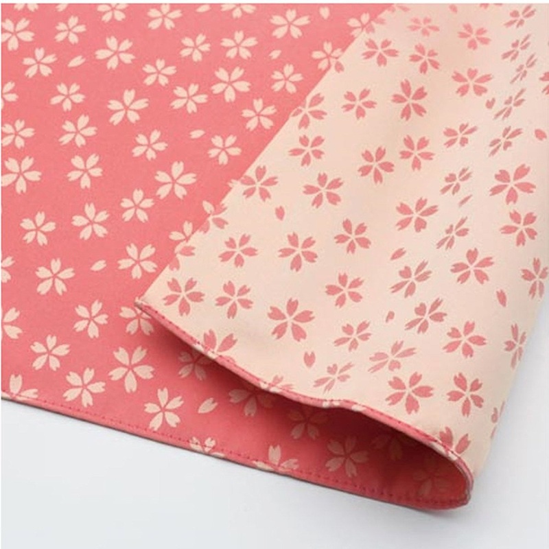 Kirara – Sakura -Double-Sided Dyeing Furoshiki – Pink/Cream – 48 x 48 cm