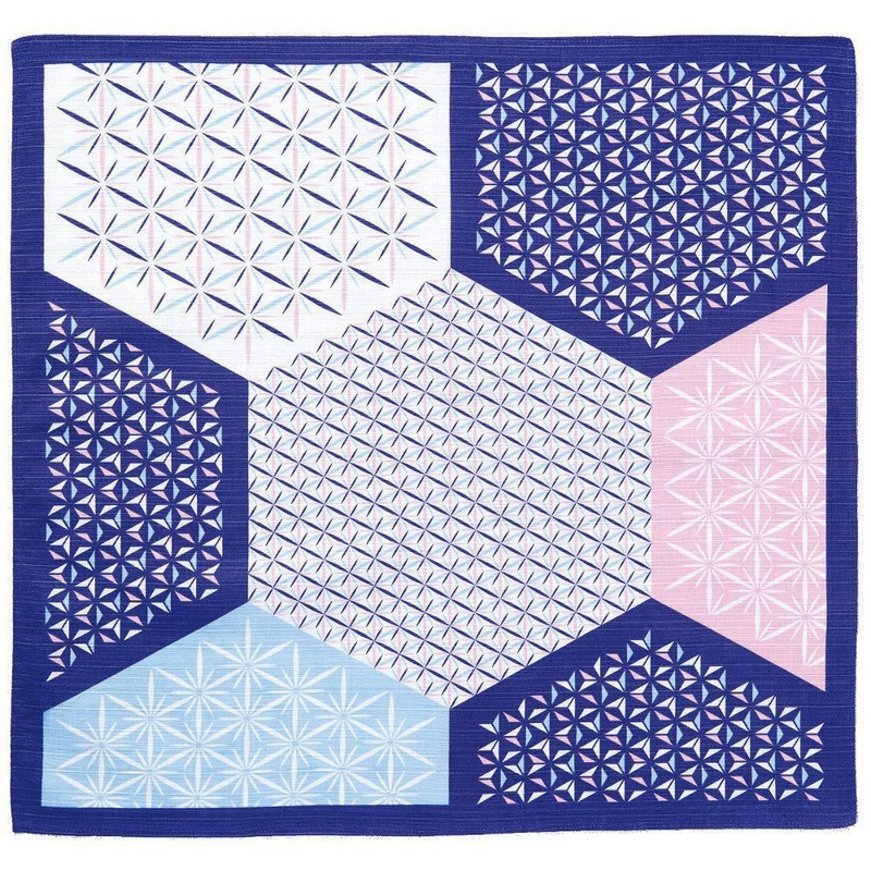 Okamisan – Asanoha – Furoshiki 50 x 50 cm