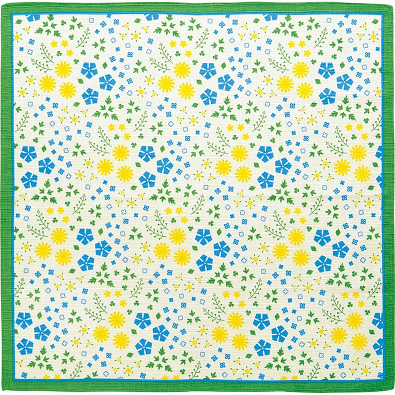 Okamisan – Nono Hana (Wild flowers) – Furoshiki 50 x 50 cm