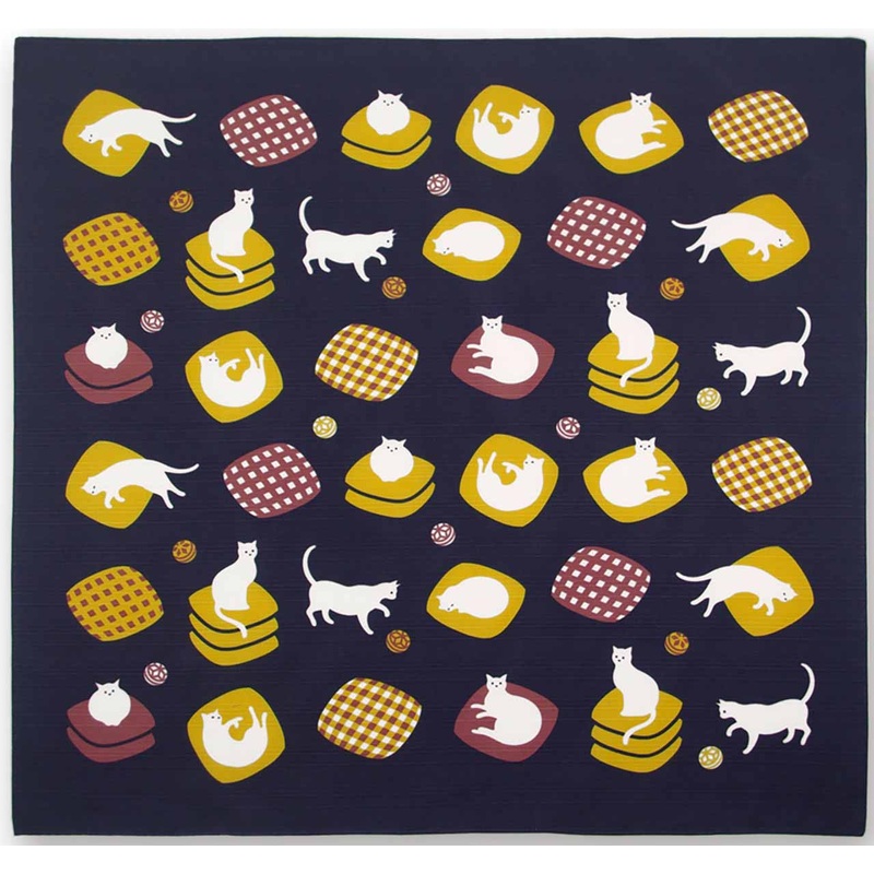 Okamisan – Ozabu Neko  – Furoshiki 70 x 70 cm