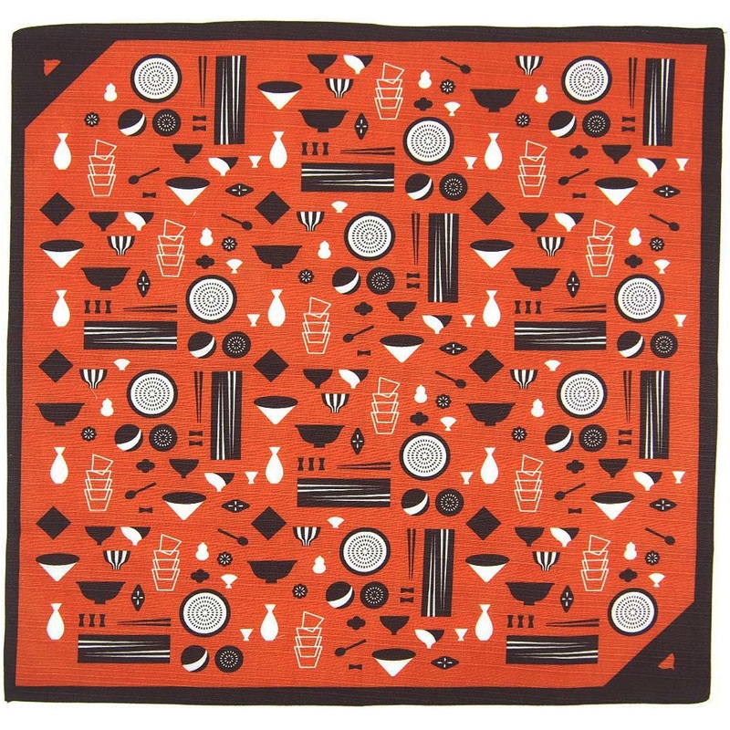 Okamisan – Wa Shoki (Japanese style dish)  – Furoshiki 50 x 50 cm
