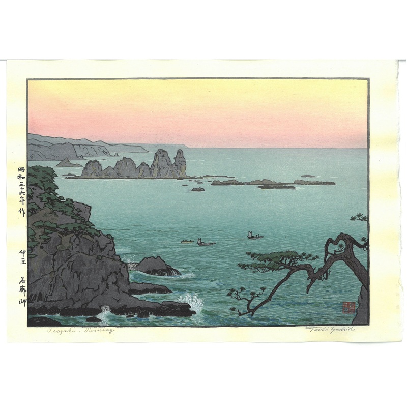 Yoshida Toshi – Izu Irozaki misaki Asa ( Irozaki,Morning) – Free Shipping