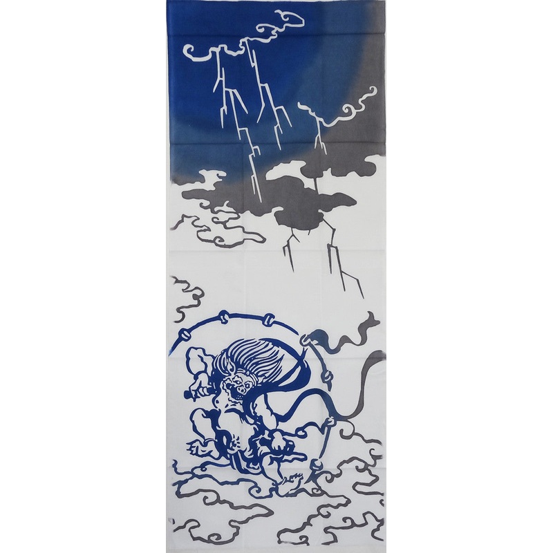 Iki – Raijin (God of Thunder) (The dyed Tenugui)