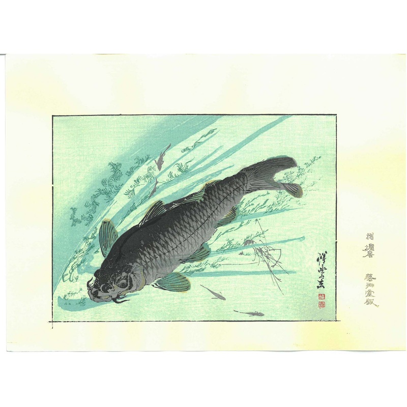Kawanabe Kyosai – Kawazakana(Carp) – Free Shipping