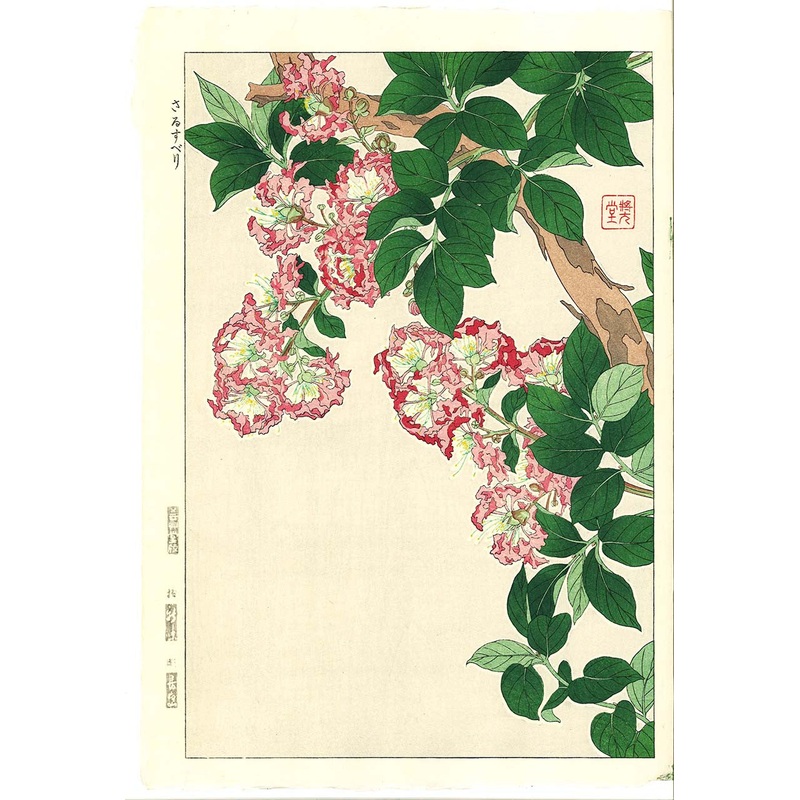 Kawarazaki Shodo – F139 Sarusuberi (Crepe Myrtle) – Free Shipping