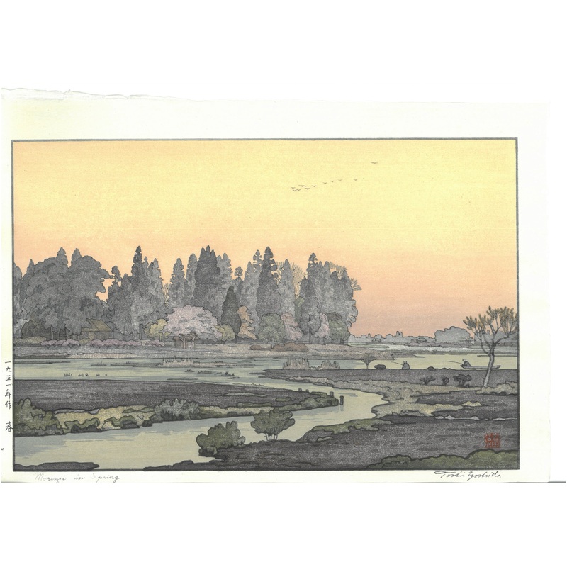 Yoshida Toshi – 015105 Haru  (Morning in Spring) – Free Shipping