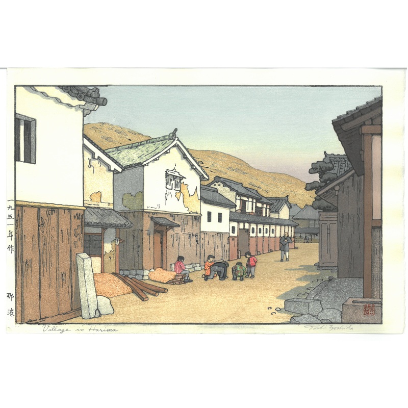 Yoshida Toshi – #015114 Naba  (Village in Harima) – Free Shipping