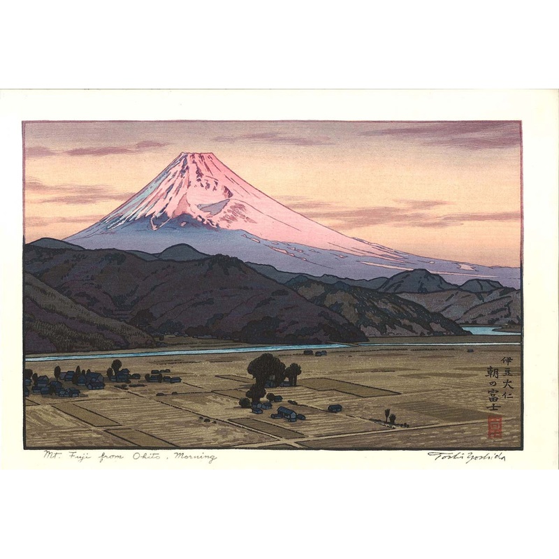 Yoshida Toshi – #016205 Izu Ohito (Mt.Fuji from Ohito in the morning) – Free Shipping