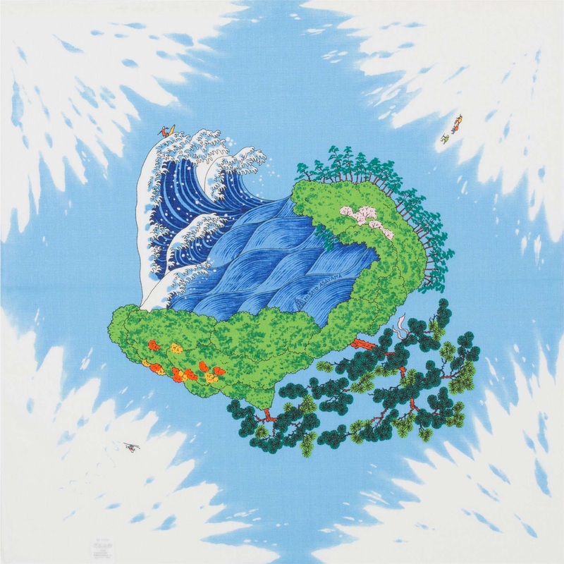 Asayama Misato – Fujisan (Mt. Fuji)  50 x 50 cm Furoshiki (Japanese Wrapping Cloth)
