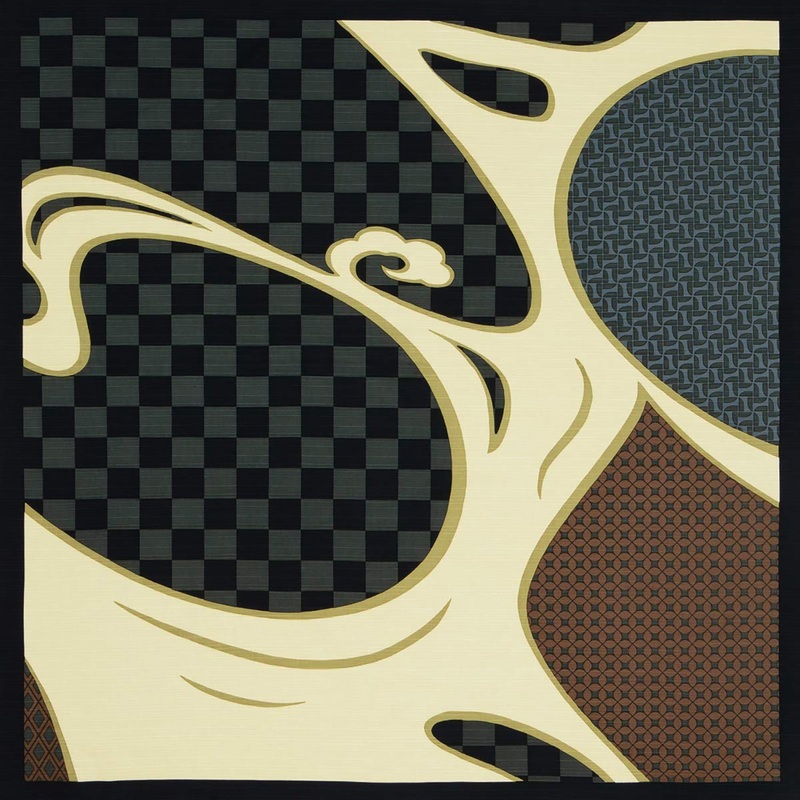 Kawashima – Soukanzesui  – Furoshiki 105 x 105 cm  (Japanese Wrapping Cloth)