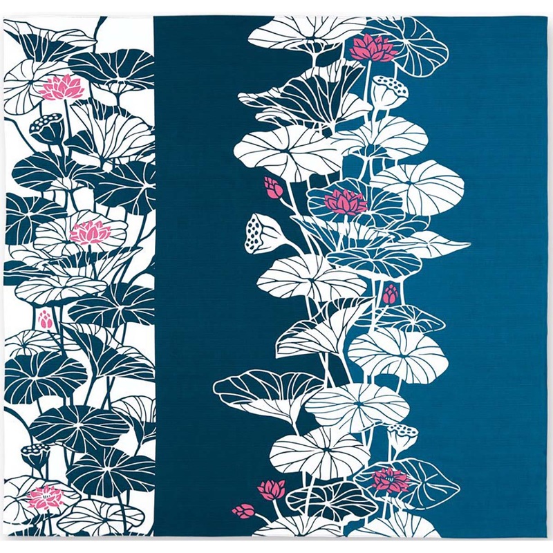 Kenema – Hasuhana  (Lotus Flower)  – Furoshiki  90X90cm