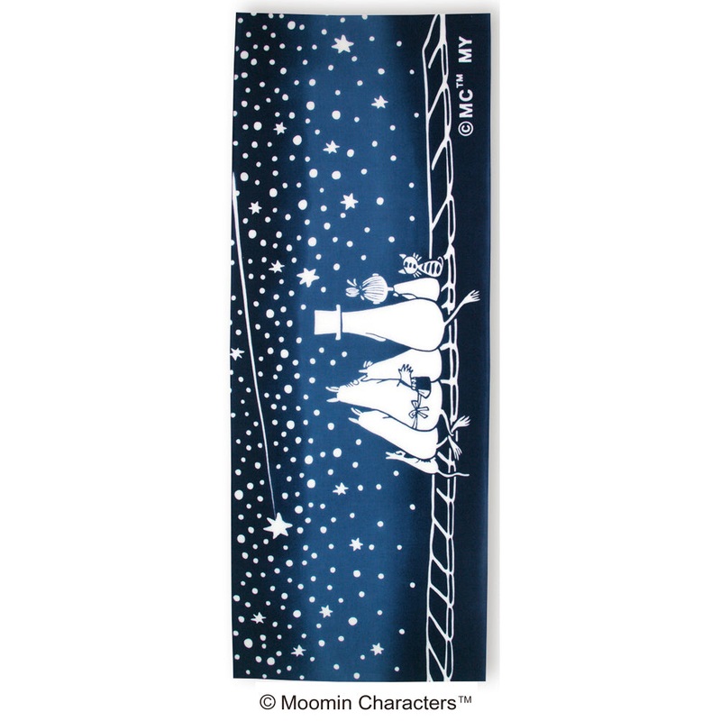 Kenema – Moomin Characters series – Moomin & starry sky  (The dyed Tenugui)