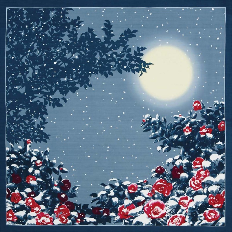 Nihon no shiki – Nihon no Fuyu    (Japanese winter) 118 x 118 cm  (Japanese Wrapping Cloth)