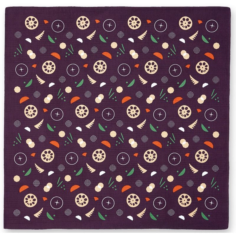 Okamisan – Nimono – Furoshiki 50 x 50 cm