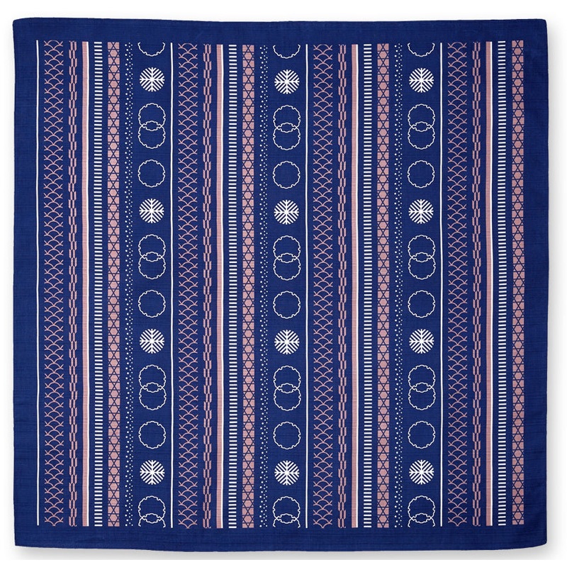 Okamisan – Shima Komon – Furoshiki 70 x 70 cm