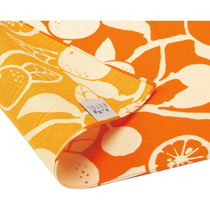 Omotenashi –  Double-Sided Dyeing Daidai – Orange  – Furoshiki 50 x 50 cm (Japanese Wrapping Cloth)