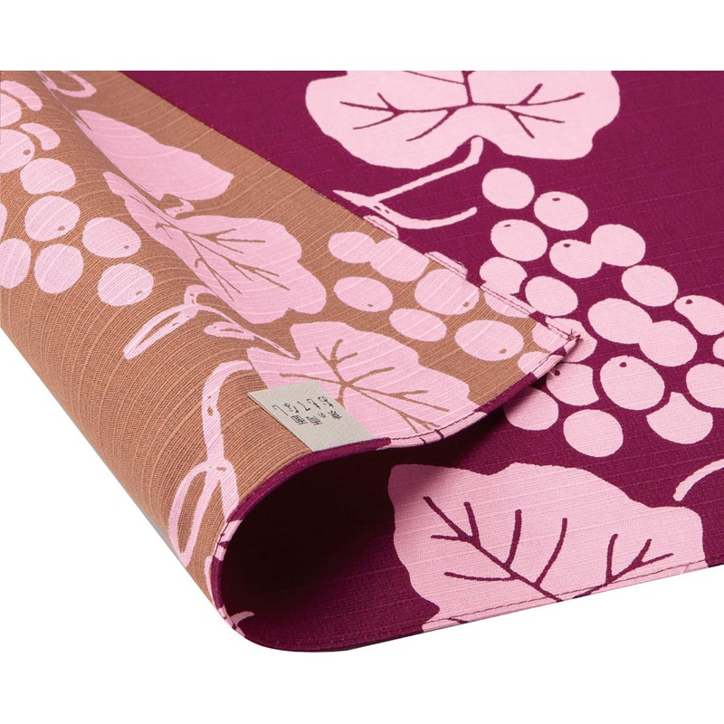 Omotenashi –  Double-Sided Dyeing Grape – Wine  – Furoshiki 50 x 50 cm (Japanese Wrapping Cloth)