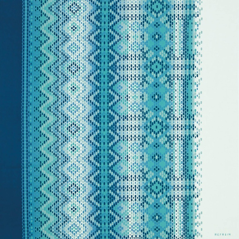 REFRAIN – Water repellent finish – Aquarhythm – Furoshiki   110 x 110 cm