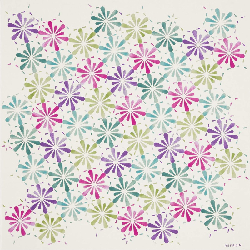 REFRAIN – Water repellent finish – Mangekyo – Furoshiki   110 x 110 cm